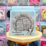 Spa Headband & Matching Wristband Set