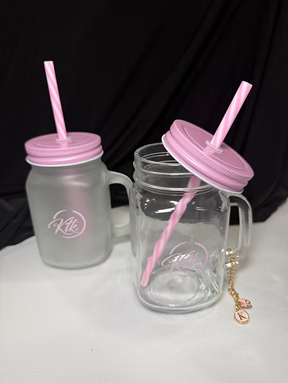 Mason Jar Tumbler (Clear and Frosted)