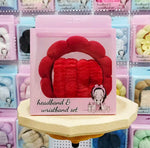 Spa Headband & Matching Wristband Set