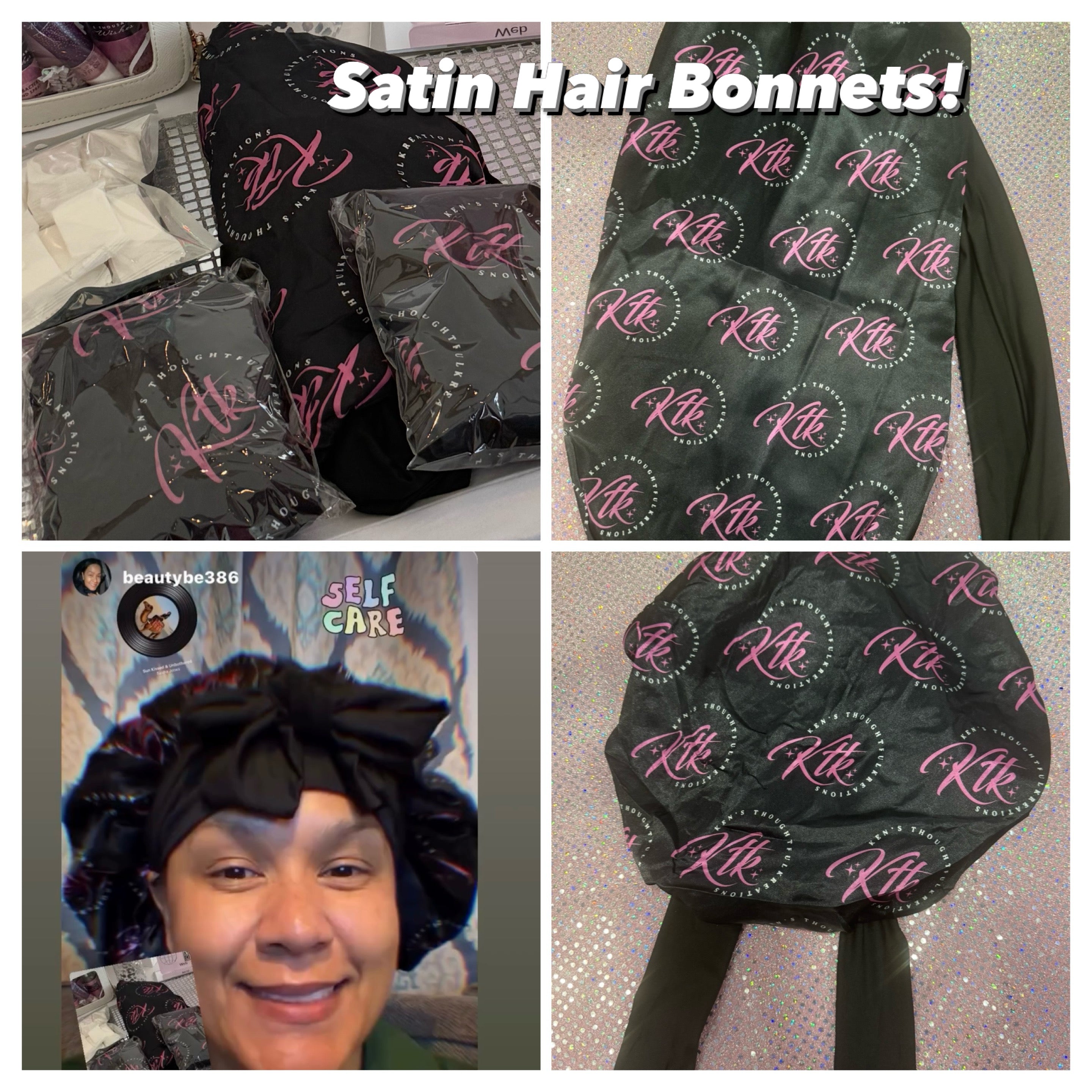 Satin Hair Bonnets – Protect Your Crown in Style ✨